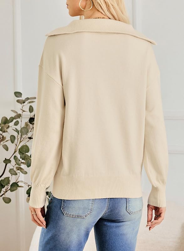 YIOIOIO Women's Oversized Sweatshirt Long Sleeve Pullover Fall Sweaters