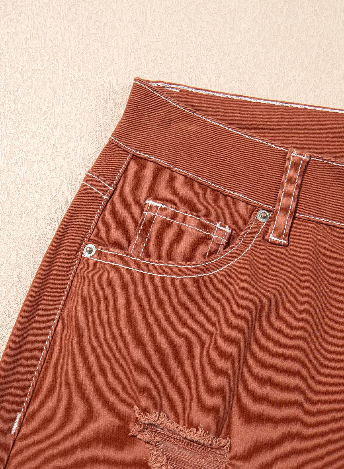 YIOIOIO Women's High Waist Baggy Jeans Denim Trouser Ankle Pants