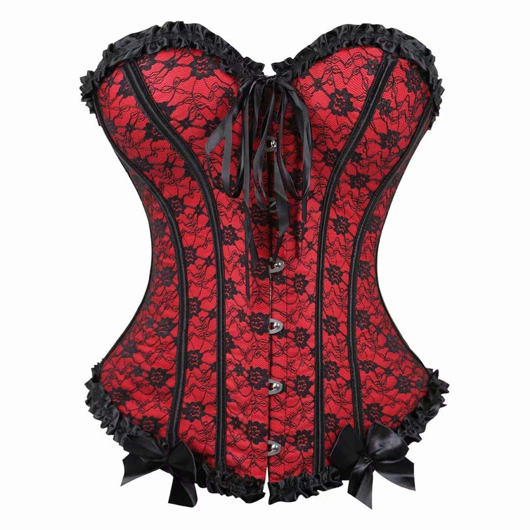 YIOIOIO Women's Lace Corsets Shapewear Sexy Bustier Lingerie