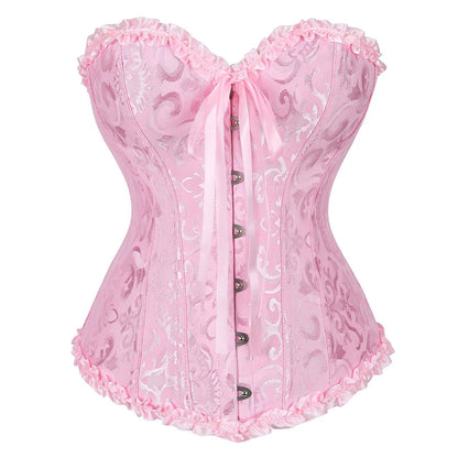 YIOIOIO Women's Lace Corsets Shapewear Sexy Bustier Lingerie