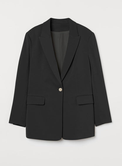 YIOIOIO Women's Fashion Blazer Lapel Collar Buttons Jackets Coat