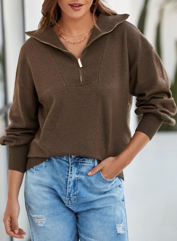 YIOIOIO Women's Oversized Sweatshirt Long Sleeve Pullover Fall Sweaters