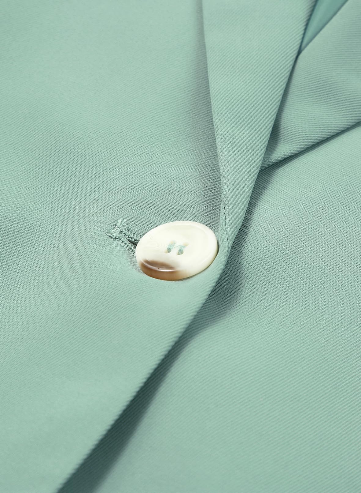 YIOIOIO Women's Fashion Blazer Lapel Collar Buttons Jackets Coat Green