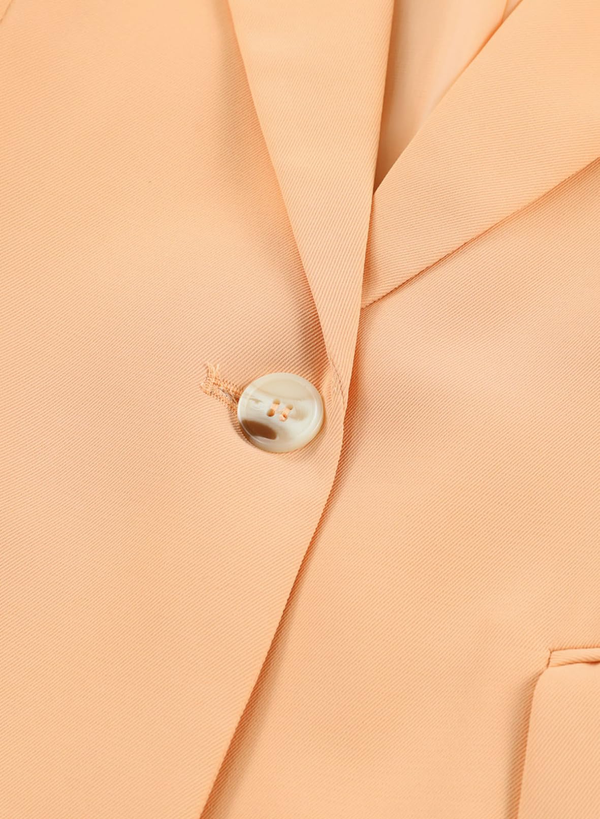 YIOIOIO Women's Fashion Blazer Lapel Collar Buttons Jackets Coat Orange