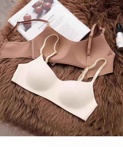 YIOIOIO Women's Comfortable Bras Wireless V Neck Bra Full Coverage