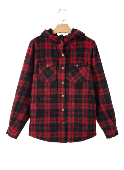 YIOIOIO Women's Fleece Jacket Long Sleeve Button Down Shacket Warm Coat